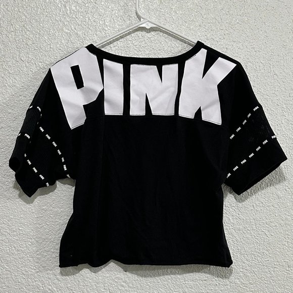 PINK XS Short Sleeved Oversized Crop - Picture 7 of 7